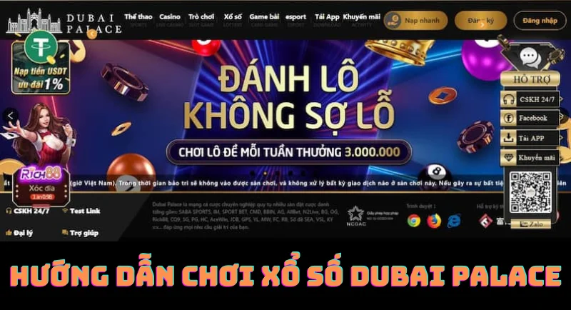 hướng dẫn chơi xổ số dubai palace