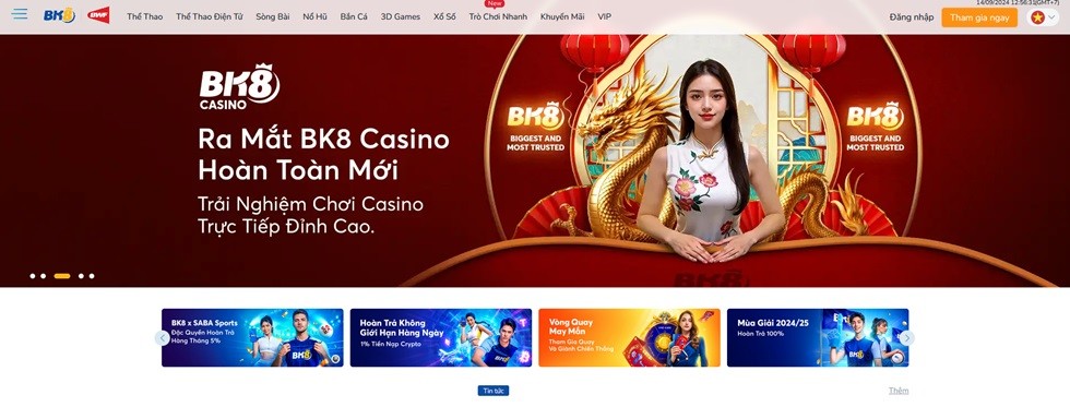 BK8 casino trực tuyến