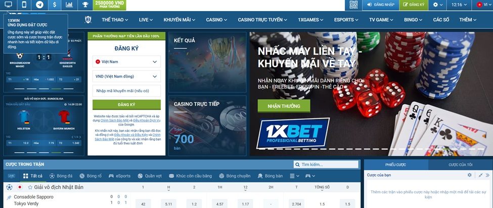 1xbet casino trực tuyến