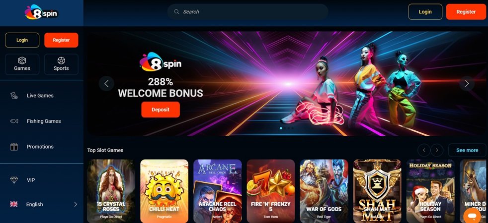 8Spin casino trực tuyến